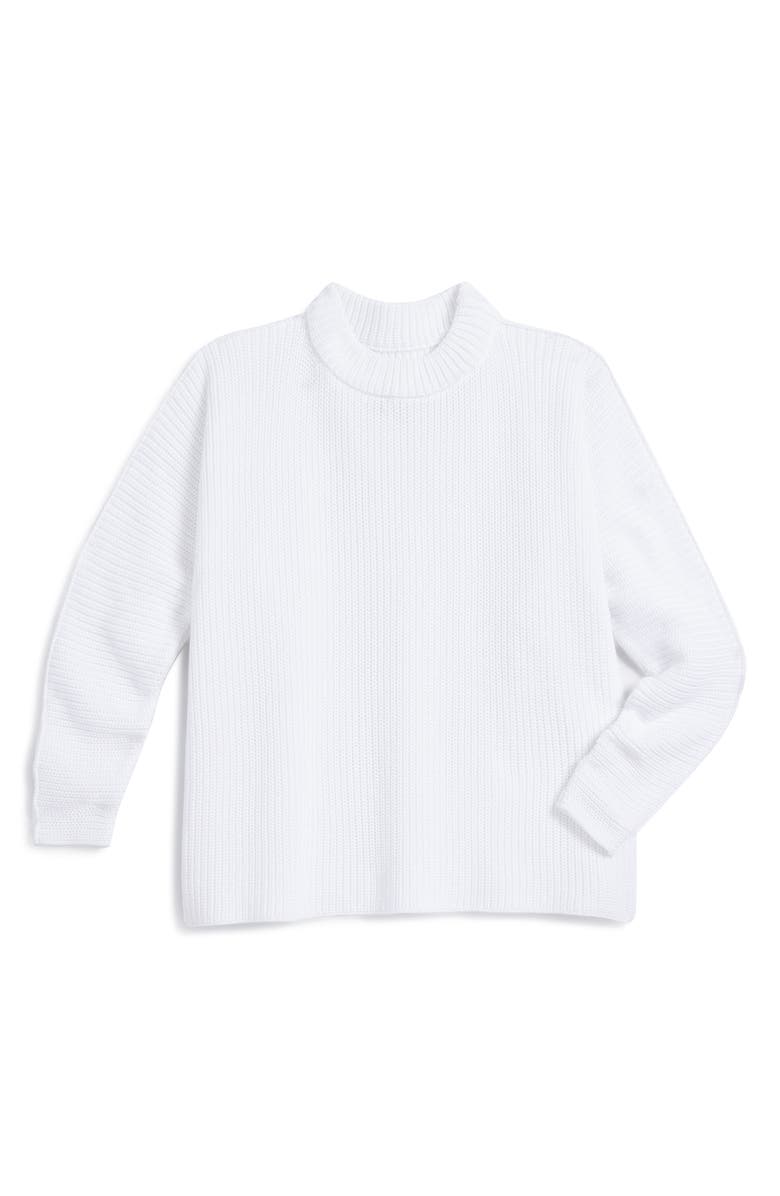 Frank & Eileen Montecito Cotton Sweater, Main, color, White
