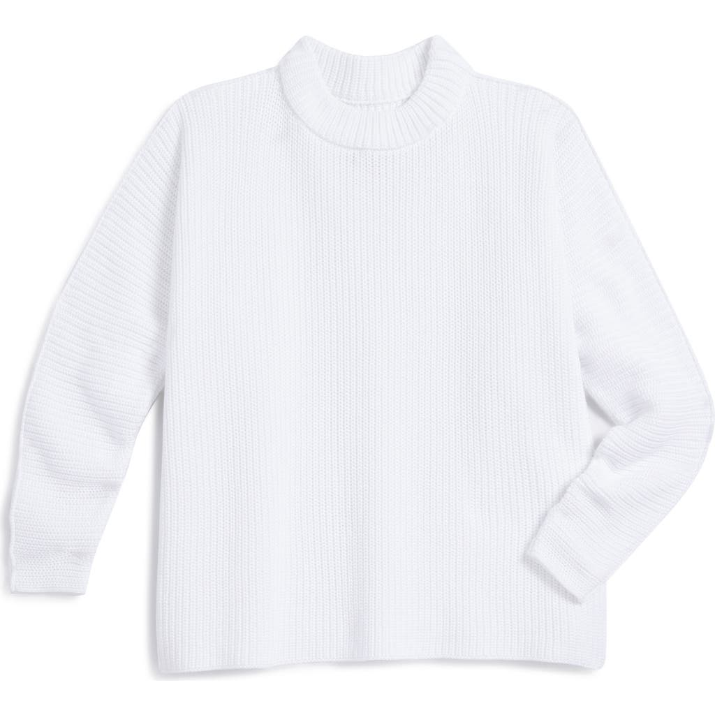 Frank & Eileen Montecito Cotton Sweater In White