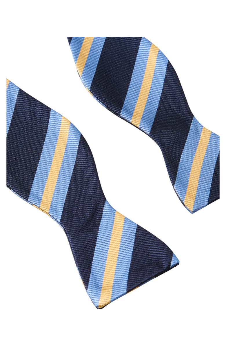 Robert Talbott Bond Self-Tie Signature Repp Silk Bowtie, Alternate, color, Navy Multi