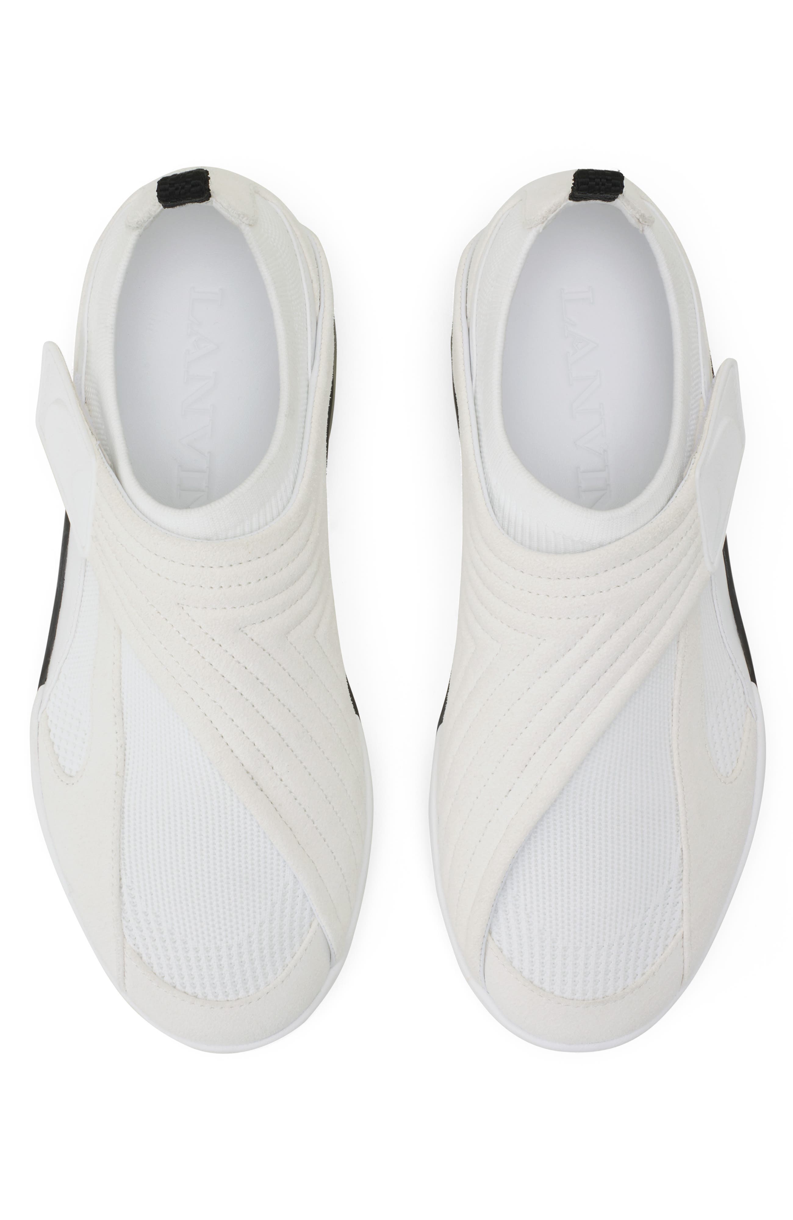 Lnv1 Knit And Suede Sneakers, Alternate, color, White/Black