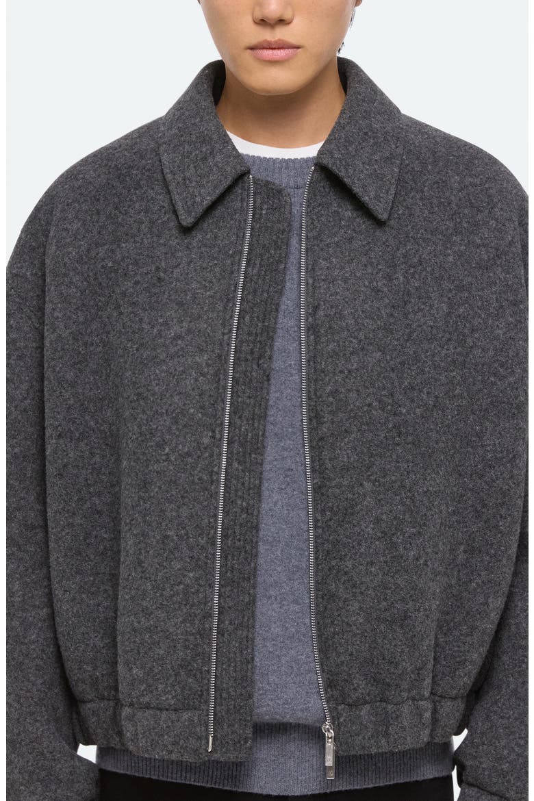 Boiled Bomber, Alternate, color, GREY MELANGE/ BLACK