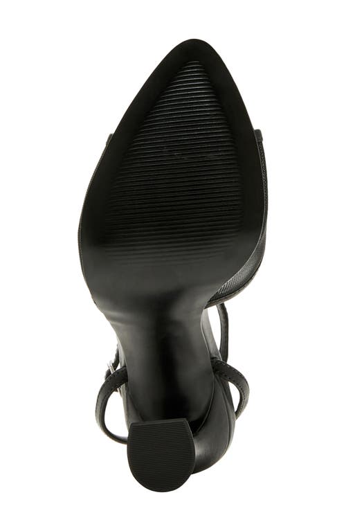 Steve Madden Beki Womens Leather Mesh Inset Ankle Strap In Black