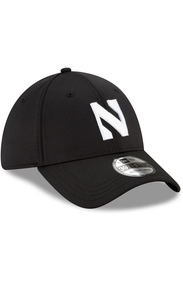New Era Men's New Era Black Northwestern Wildcats Campus Preferred 39THIRTY Flex Hat, Alternate, color, 