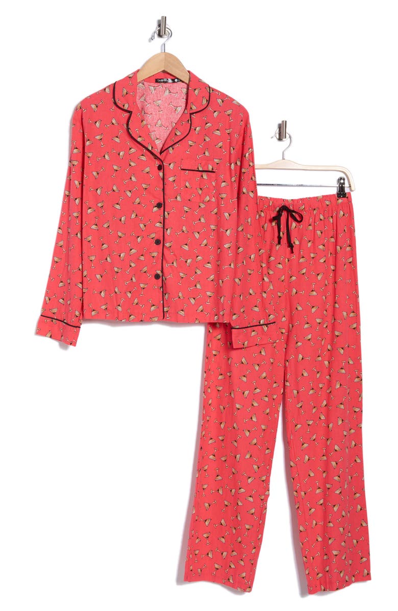 Tart Kalin Brushed Jersey Pajamas, Alternate, color, Red Multi