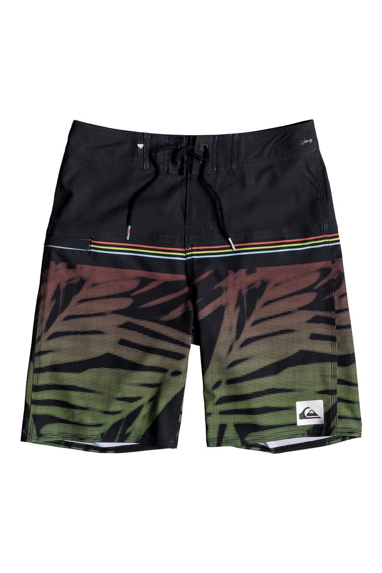Highline Zen Board Shorts, Main, color, BLACK