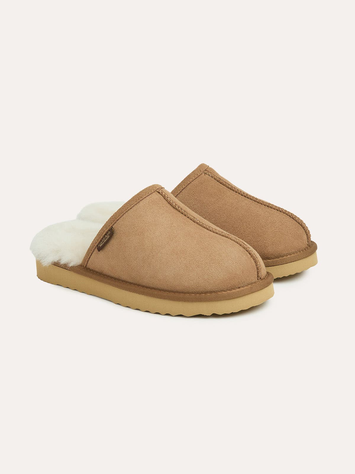 Celtic & Co. Sheepskin Mule Slippers, Alternate, color, Chestnut