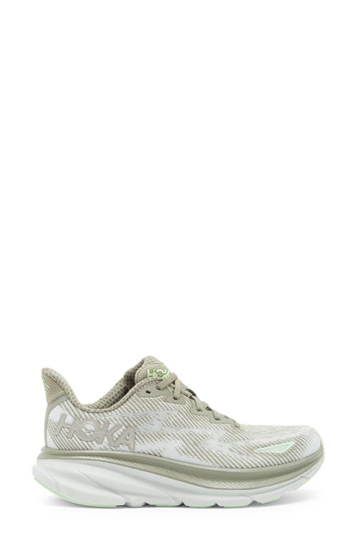 Hoka Clifton 9 Running Shoe In Green