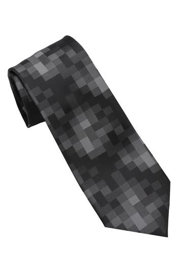 Dkny Shaded Geo Jacquard Tie In Black