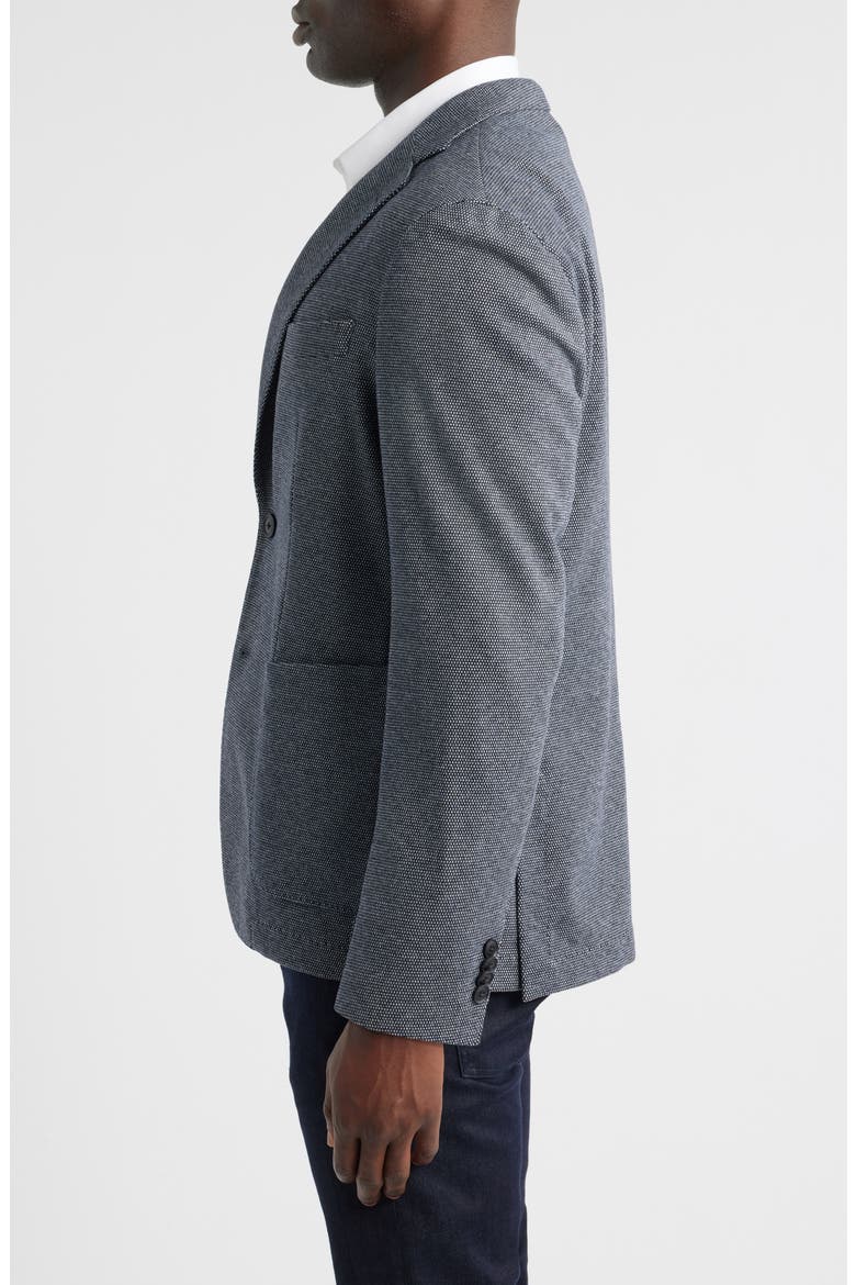 Hanry Slim Fit Navy Microdot Knit Sport Coat, Alternate, color, DARK BLUE