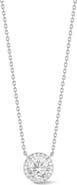 GLAZE JEWELRY Moissanite Halo Pendant Necklace