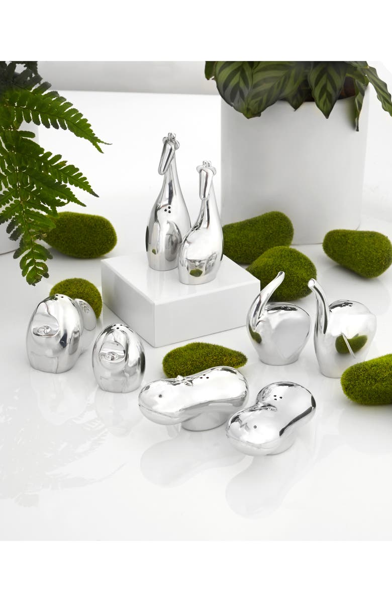 Nambé Savanna Hippo Salt & Pepper Shakers, Alternate, color,