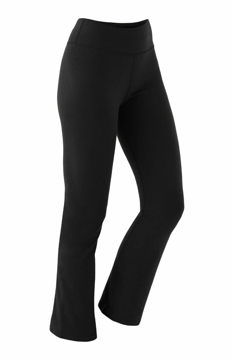 Pact On the Go-To Cropped Bootcut Legging Made with Organic Cotton, Alternate, color, Black