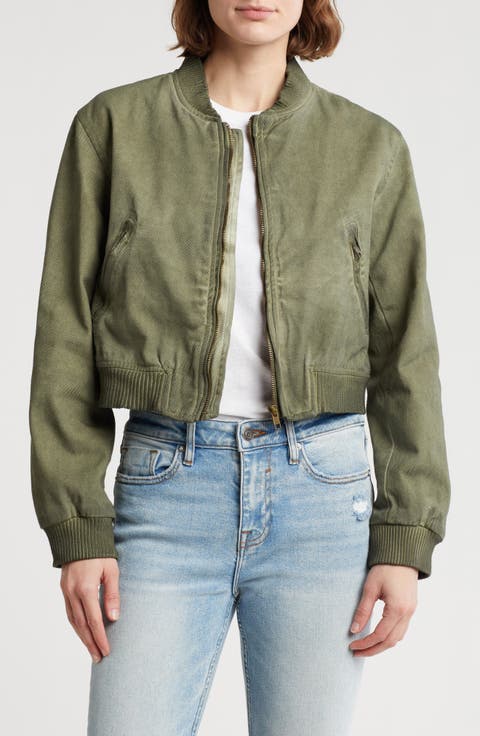 Cotton Twill Bomber Jacket