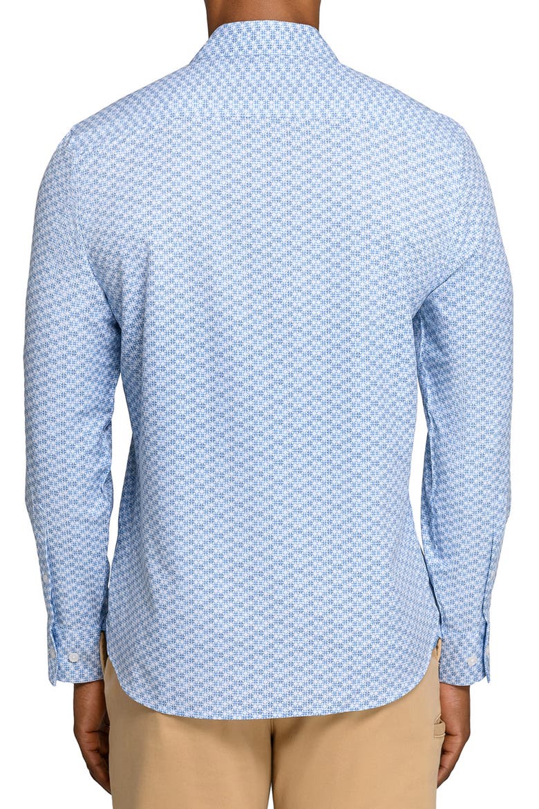 Circle Duo Woven Long Sleeve Basic, Alternate, color, WHITE/BLUE