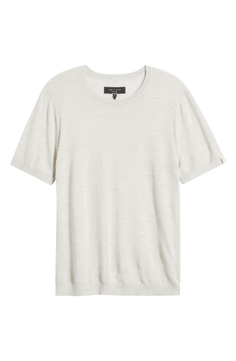 rag & bone Aulton Wool Blend T-Shirt, Alternate, color, Ivory