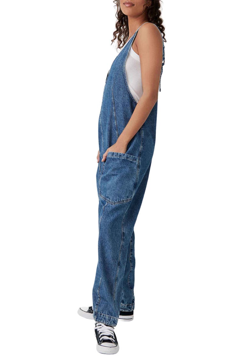 High Roller Denim Jumpsuit, Alternate, color, SAPPHIRE BLUE