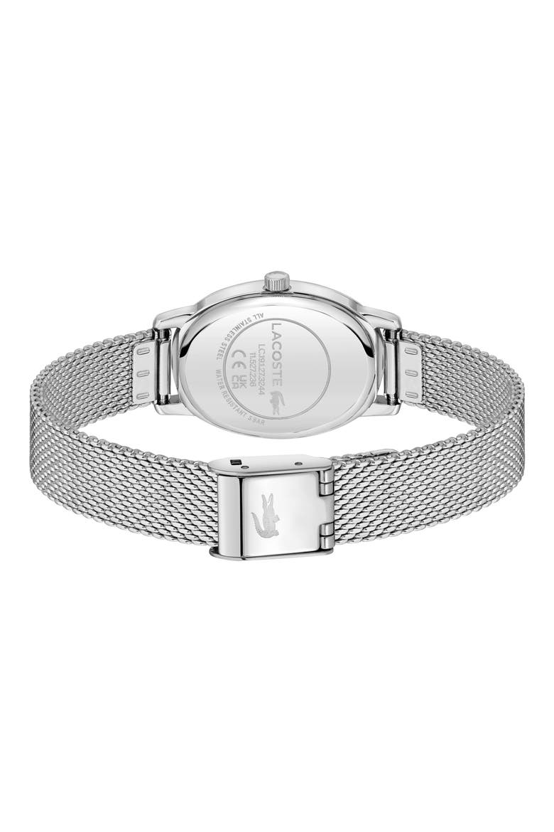 Parisienne Mesh Strap Watch, 30mm x 22mm, Alternate, color, SILVER