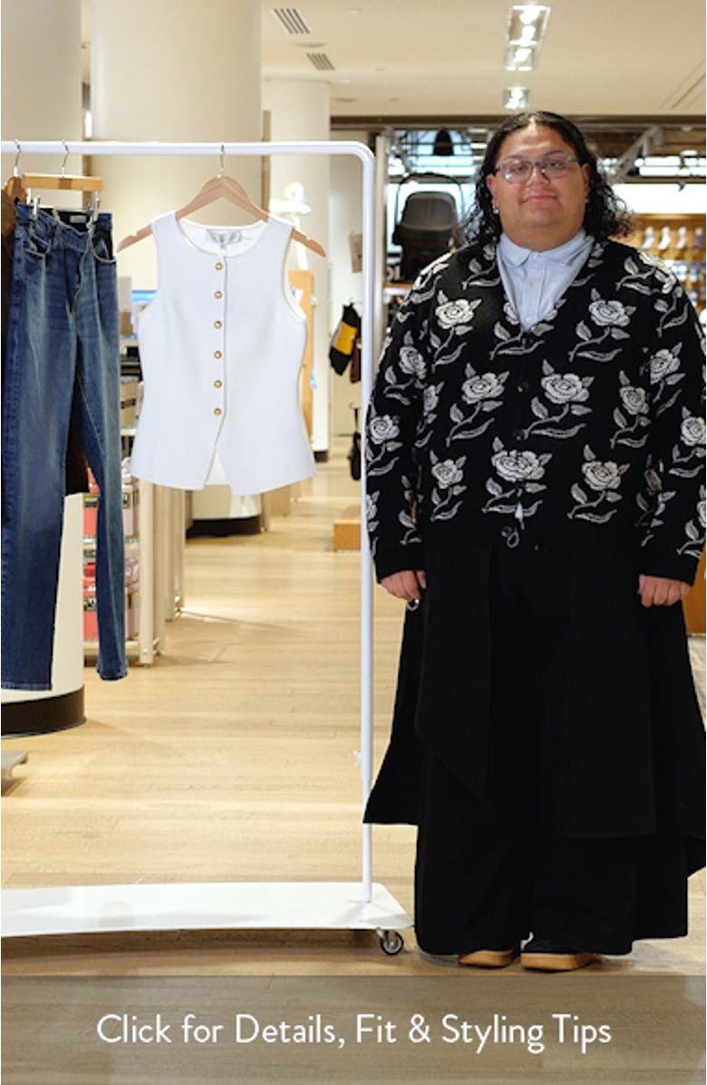 Knit Button-Up Vest, sales video thumbnail