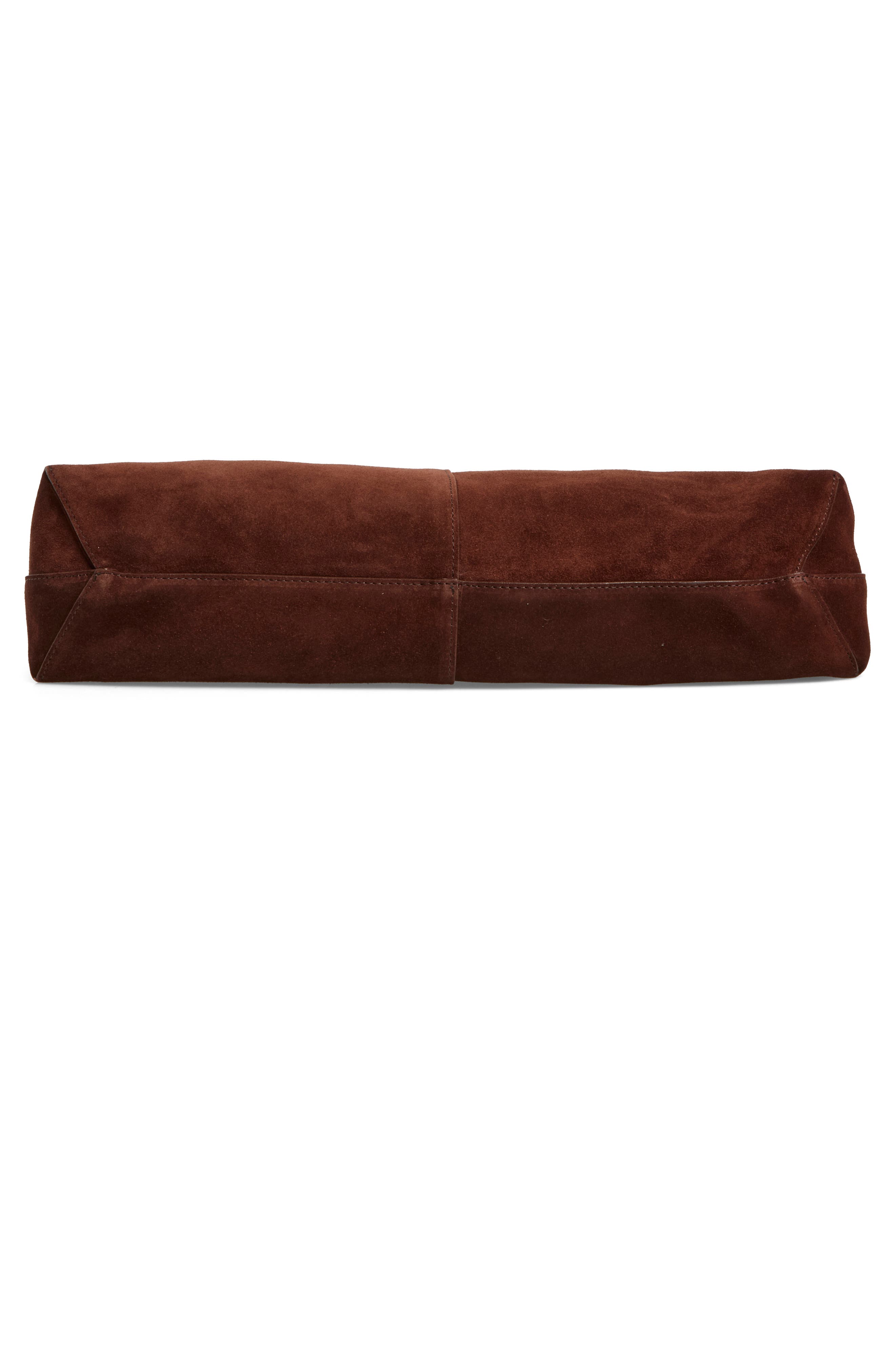 Soft Medium Suede Tote, Alternate, color, CHOCOLATE