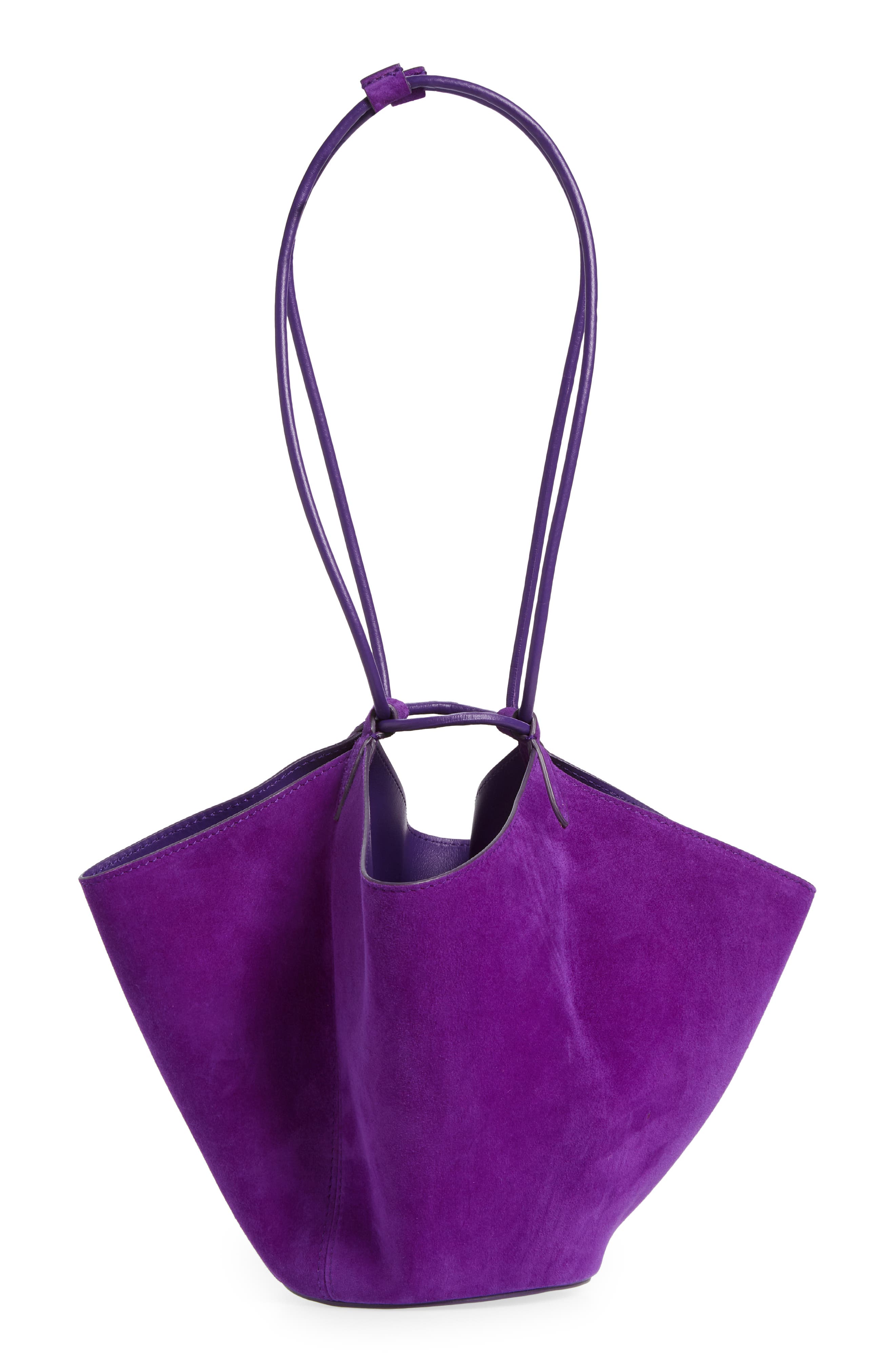 Khaite Mini Lotus Suede Shoulder Bag, Alternate, color, 