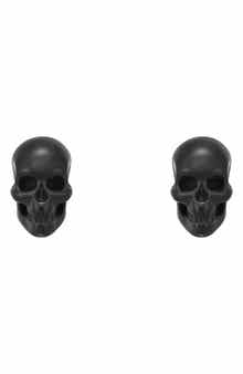 Men's Skull Stud Earrings