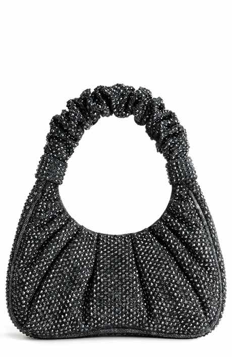 JW PEI Gabbi Rhinestone Ruched Hobo