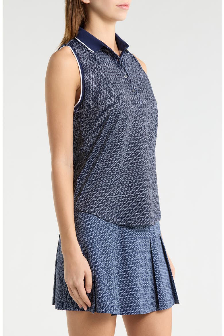 G-Thing Scarlett Sleeveless Polo, Alternate, color, MALTESE BLUE