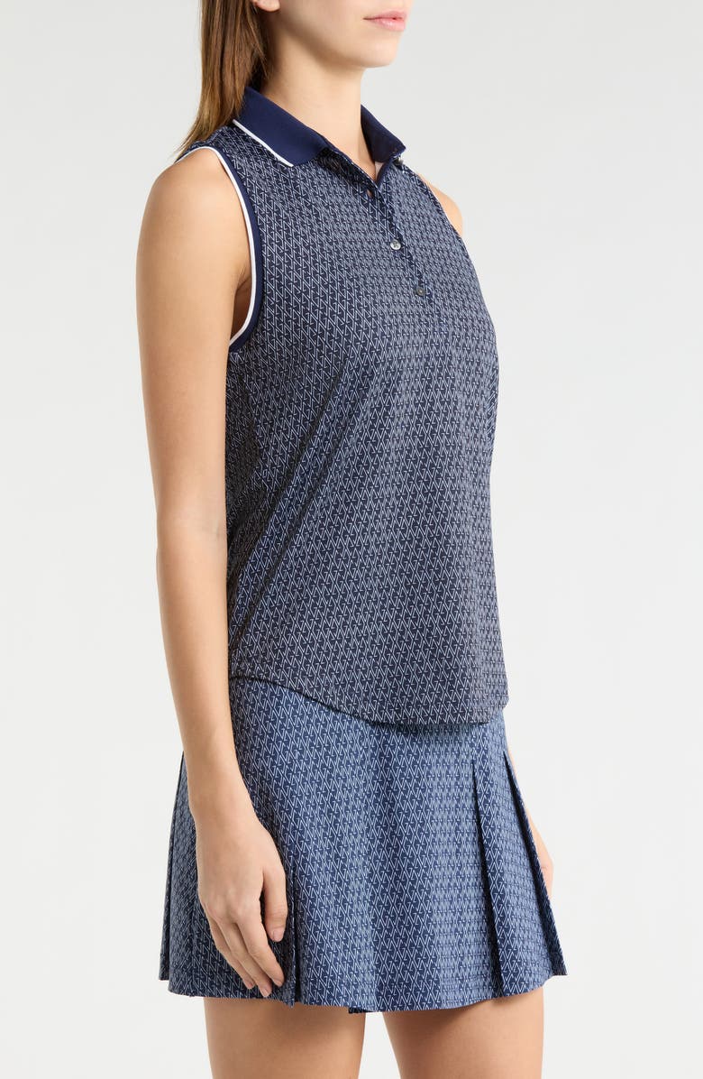 Greyson G-Thing Scarlett Sleeveless Polo, Alternate, color, Maltese Blue