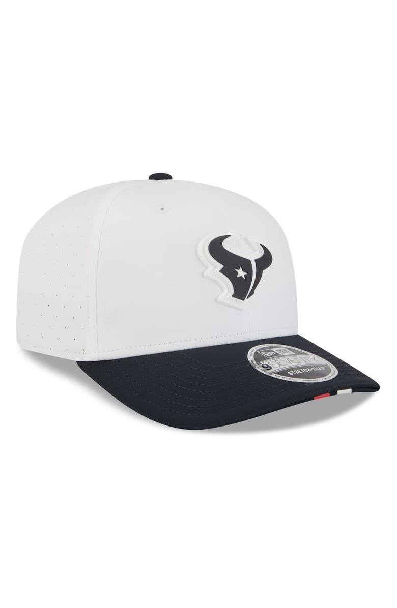 New Era Men's New Era  White/Navy Houston Texans 2025 NFL Training Camp 9SEVENTY Adjustable Hat, Alternate, color, 