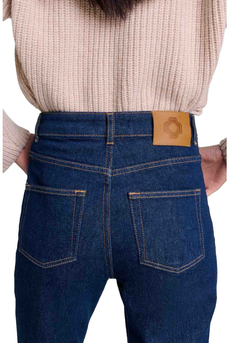 Denim jeans with pockets, Alternate, color, Dark blue