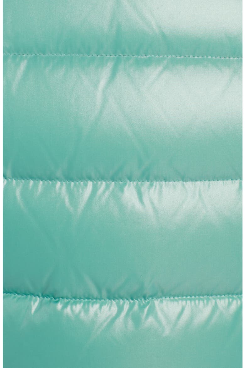 Ghany Nylon Laqué Down Puffer Vest, Alternate, color, MINT GREEN