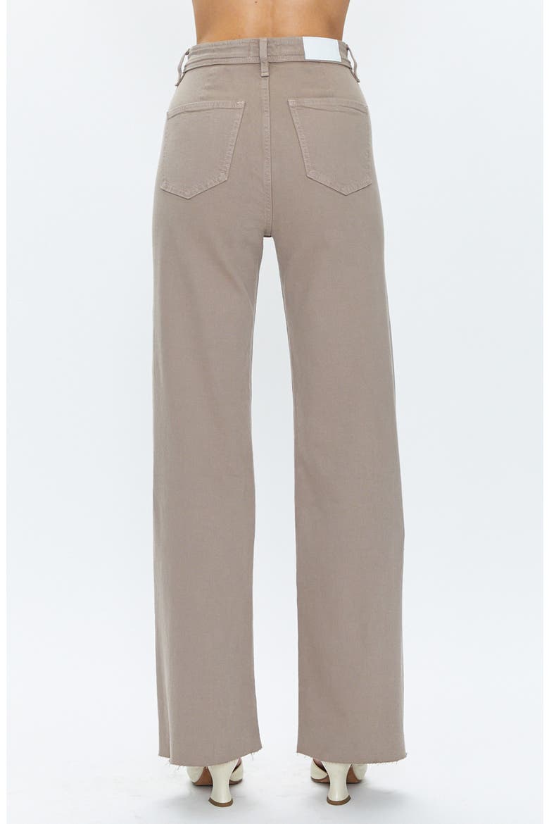 Penny High Waist Raw Hem Wide Leg Jeans, Alternate, color, BURLOCK