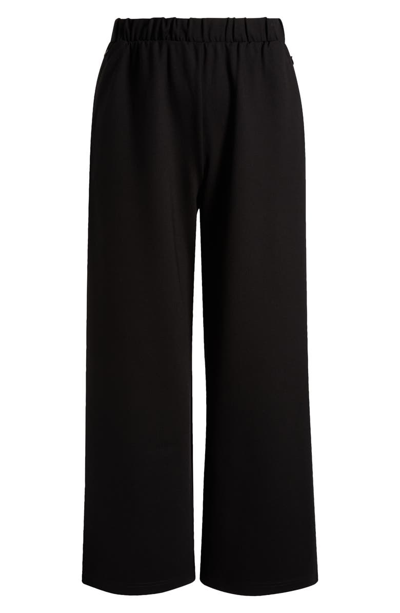Universal Standard Stephanie Wide Leg Ponte Pants, Alternate, color, Black