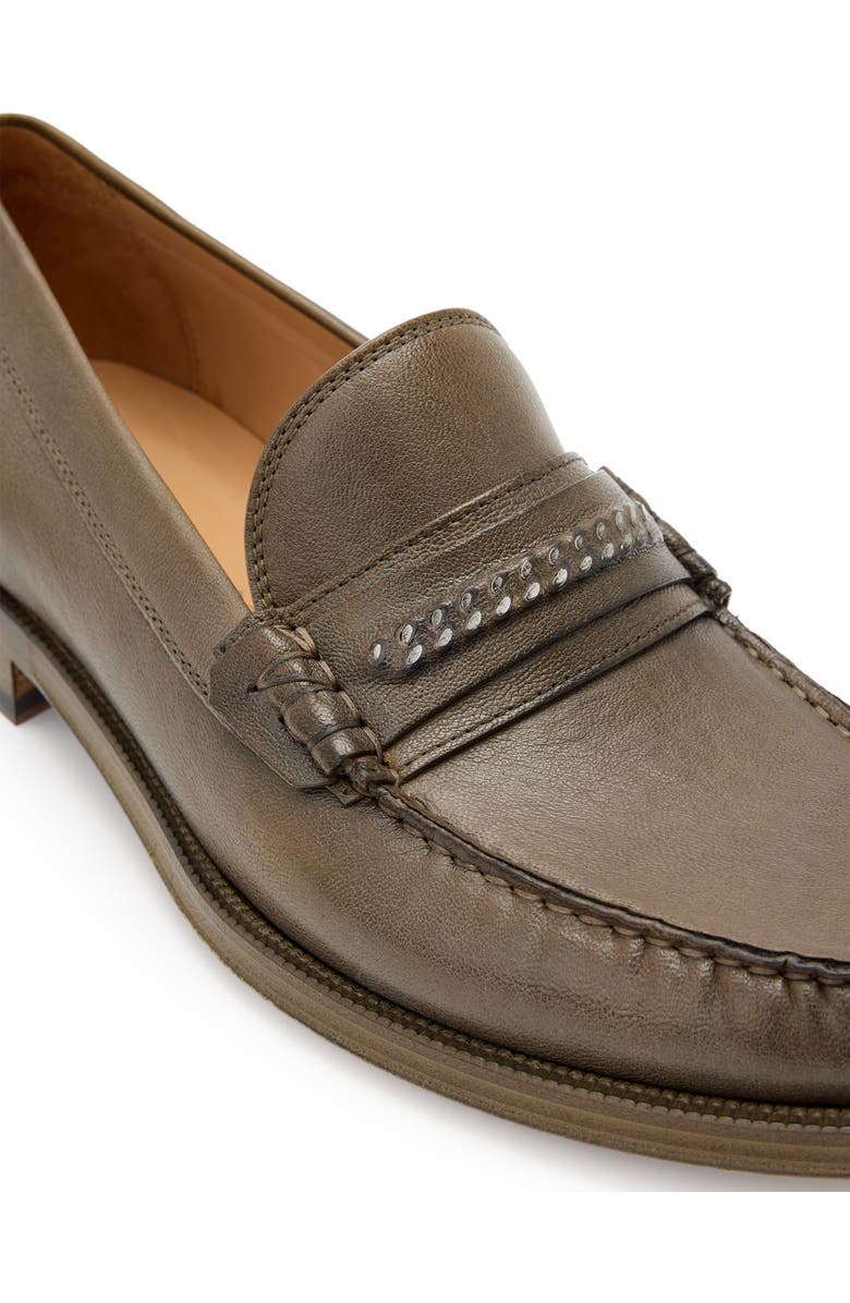John Varvatos Hawthorne Chain Bit Loafer, Alternate, color, Wood Brown