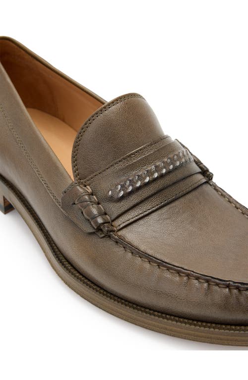John Varvatos Hawthorne Chain Bit Loafer In Wood Brown