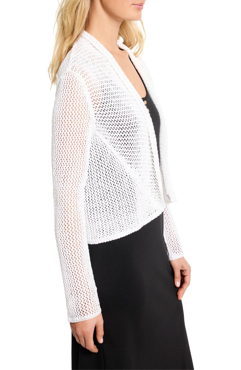 NIC+ZOE Mesh Cocoon Cardigan, Alternate, color, Paper White