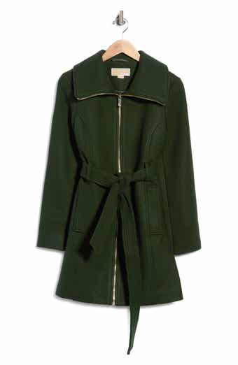 Belted Faux Wool Coat
