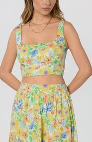 ASTR the Label Jolie Floral Crop Top