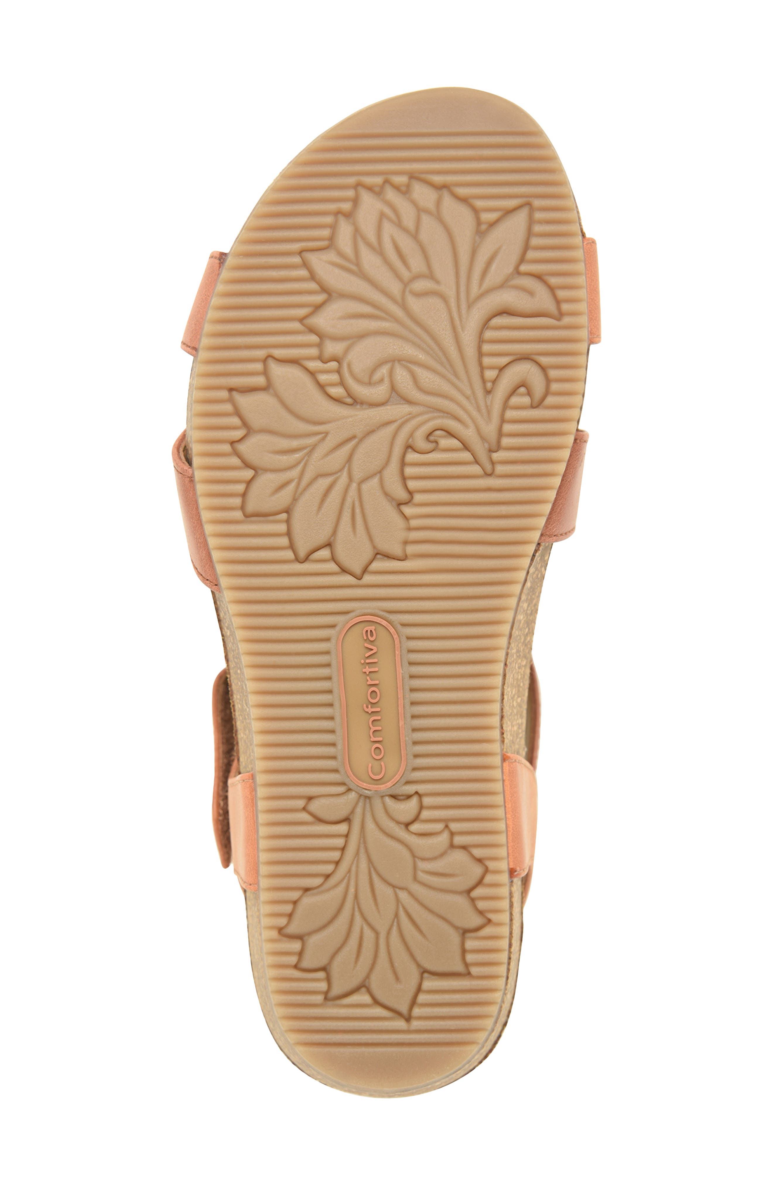 Garner Wedge Sandal, Alternate, color, LUGGAGE/ COGNAC