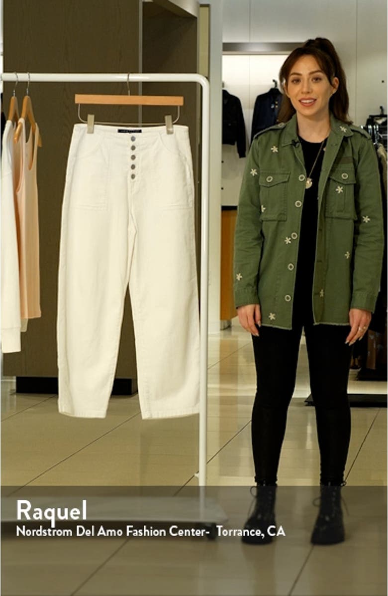 Crosbie High Waist Crop Wide Leg Jeans, sales video thumbnail