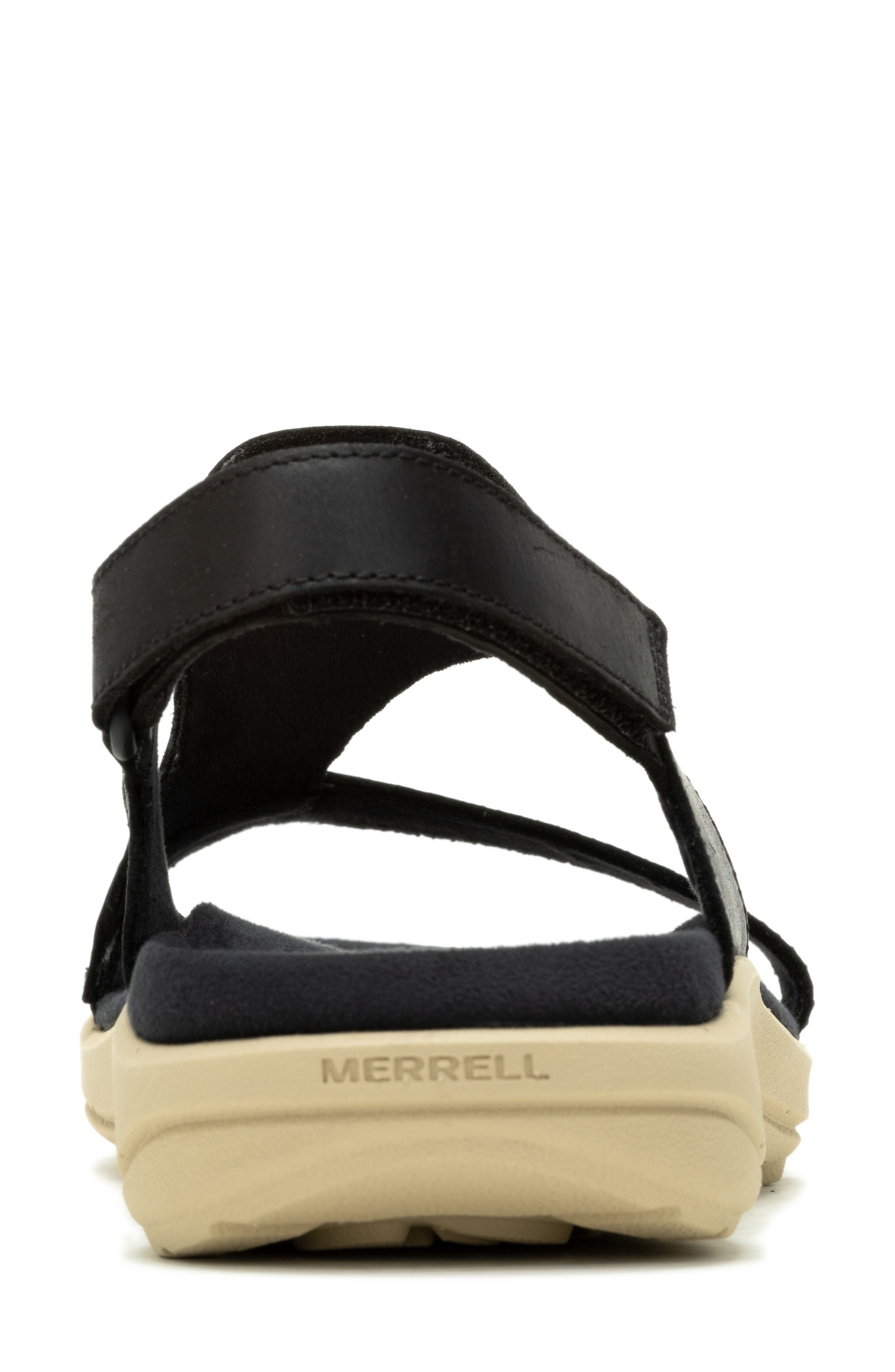 Merrell District 4 Luxe Backstrap Sandal, Alternate, color, Black
