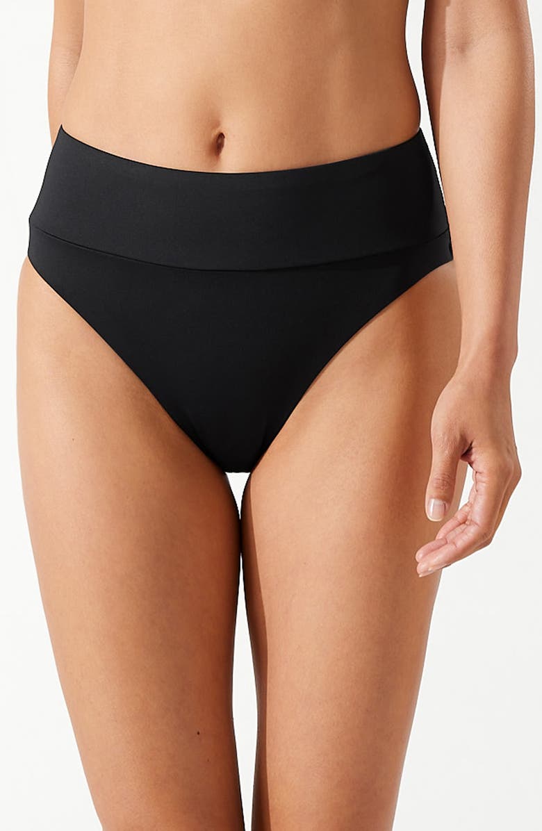 Tommy Bahama Palm Modern High Waist Bikini Bottoms, Alternate, color,