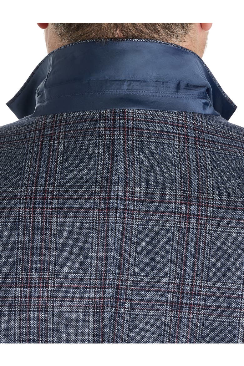 Big & Tall Glen Plaid Sport Coat, Alternate, color, BLUE