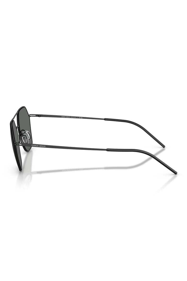 54mm Square Sunglasses, Alternate, color, MATTE BLACK / DARK GREY
