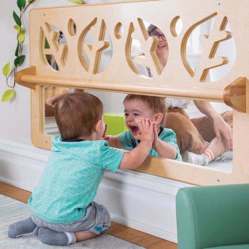 Kaplan Early Learning Company Exploration Wall Mirror In Sand