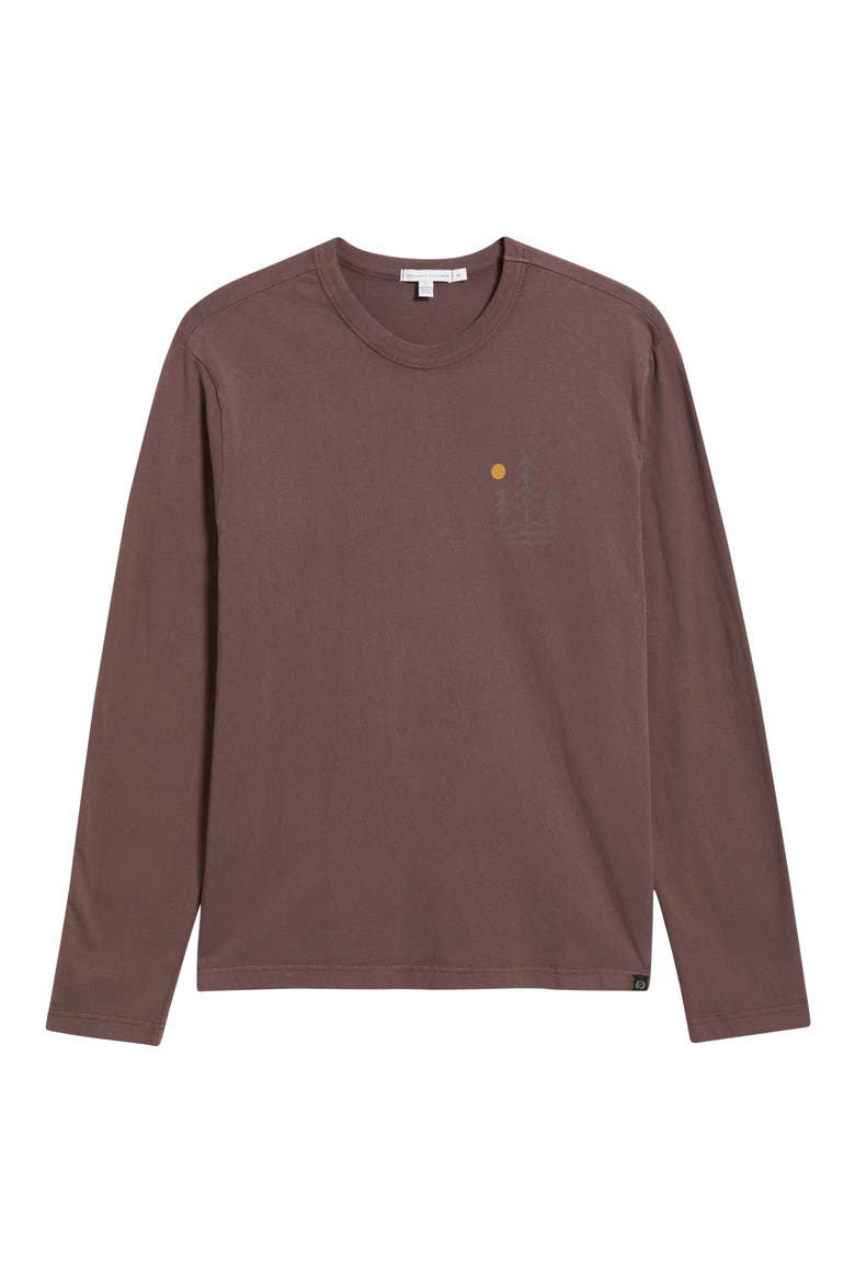 Forest Graphic Mineral Wash Long Sleeve T-Shirt, Alternate, color, ULTRA MAROON