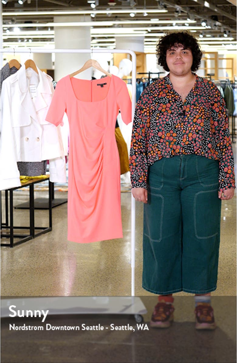 Salvana Gathered Sheath Dress, sales video thumbnail