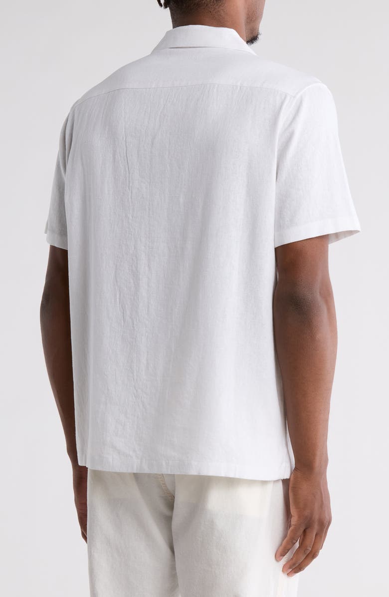 TRUTH Linen Blend Camp Shirt, Alternate, color, White