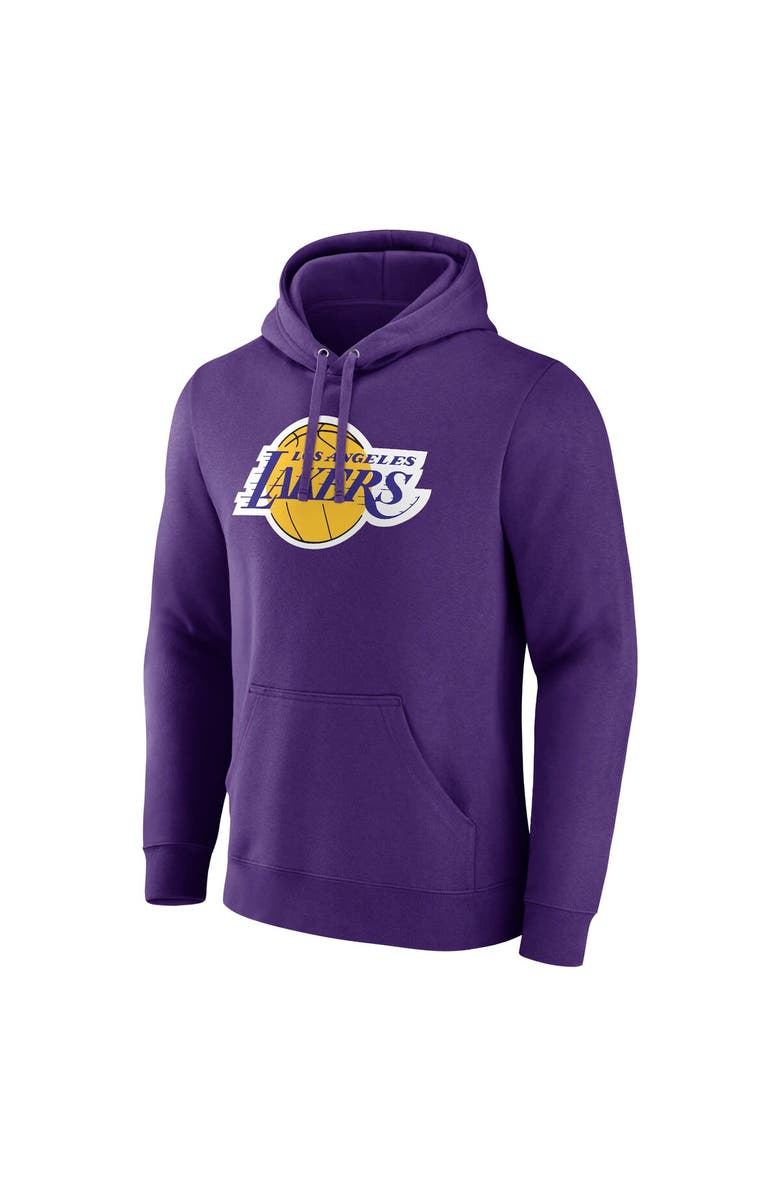 FANATICS Men's Fanatics Branded  Purple Los Angeles Lakers Primary Logo Pullover Hoodie, Alternate, color, Purple