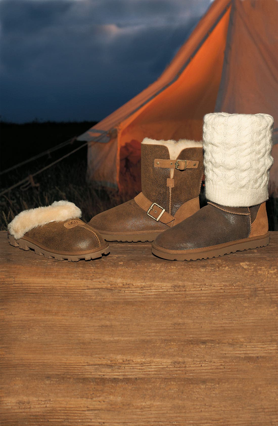 UGG<sup>®</sup> Australia 'Tularosa Route Detachable' Boot with Removable Knit Overlay, Alternate, color, 